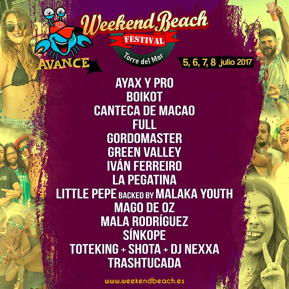 Primeros nombres del Weekend Beach 2017