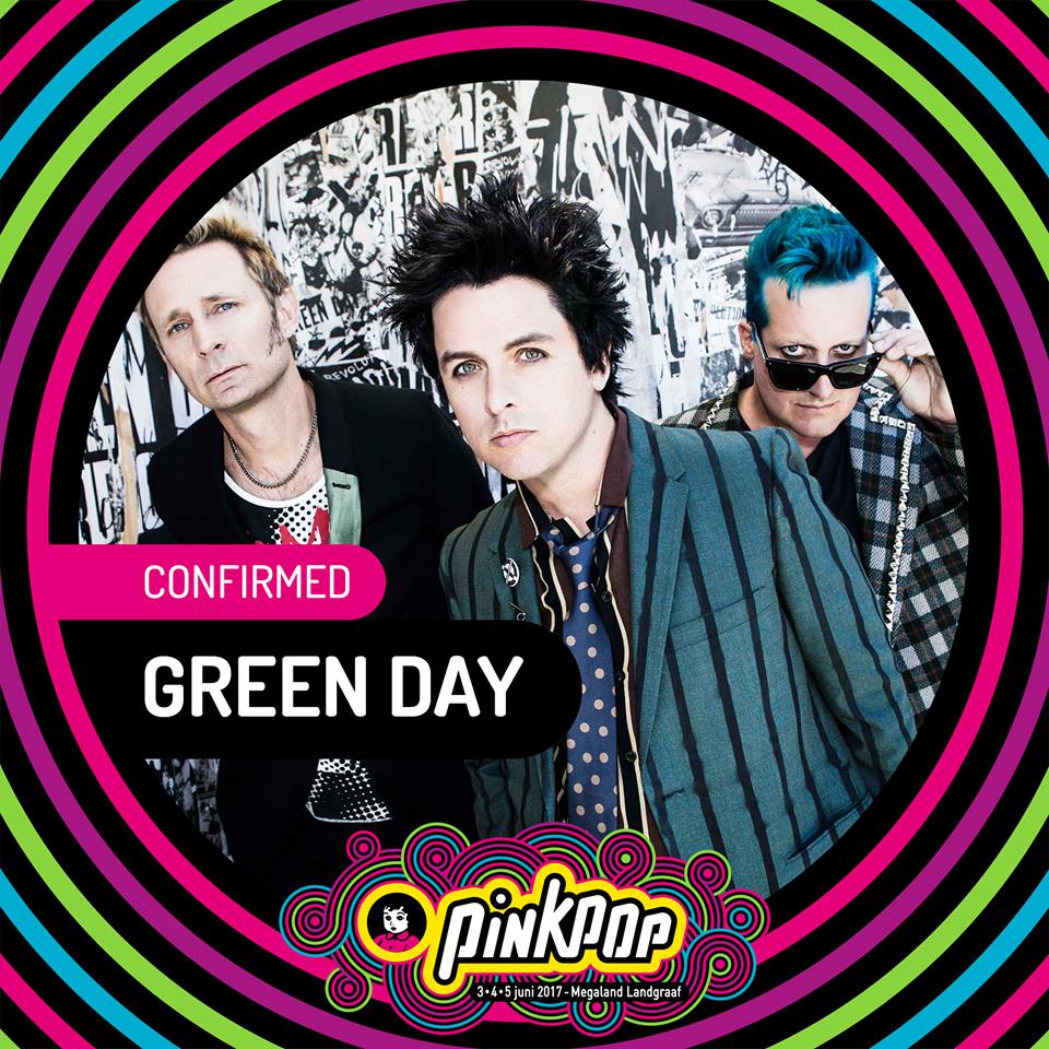 Green Day, primer cabeza de cartel del Pinkpop 2017