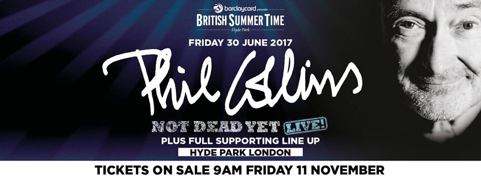 Phill Collins, segundo cabeza del British Summer Time 2017
