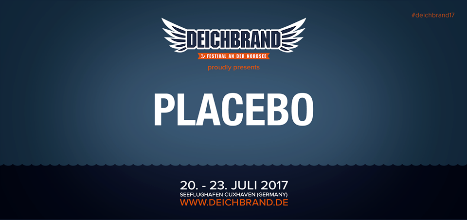 Placebo, cabeza de cartel de Deichbrand Festival 2017