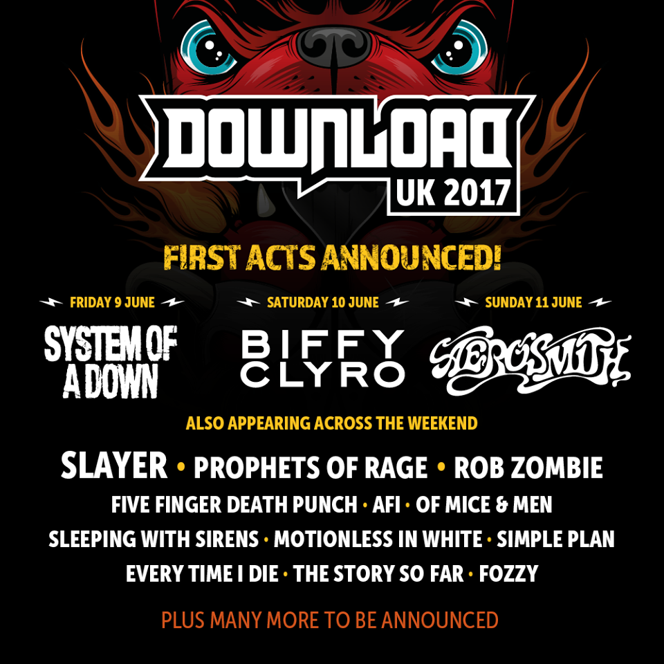 Primeros nombres del Download Festival 2017