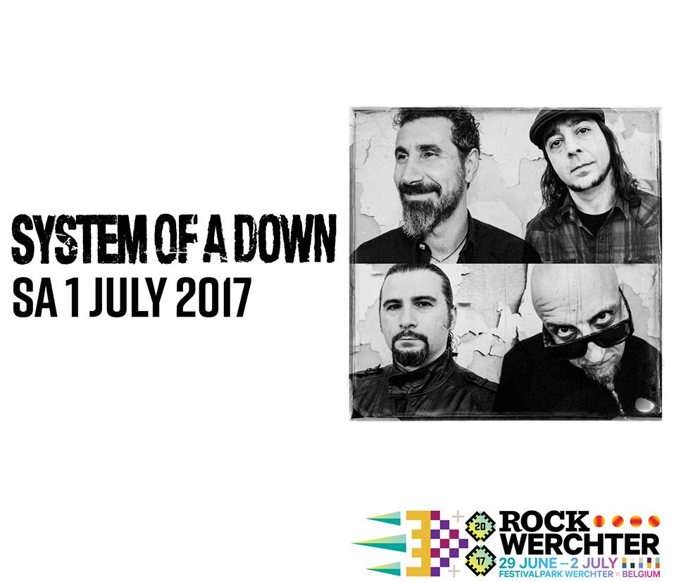 System of a Down, segundo cabeza del Rock Werchter 2017