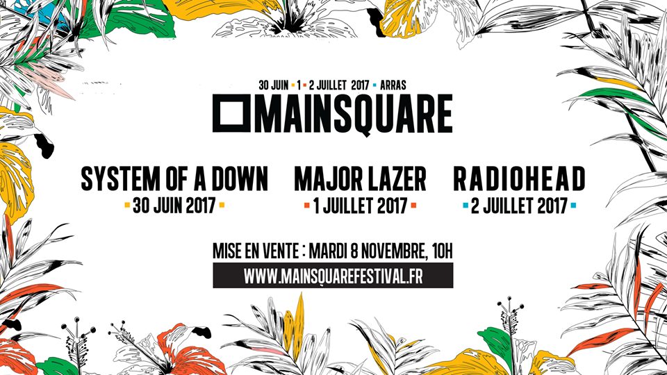 Cartel hasta el momento del Main Square Festival 2017