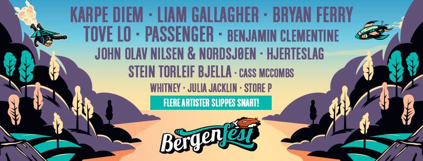 Cartel hasta el momento del Bergenfest 2017