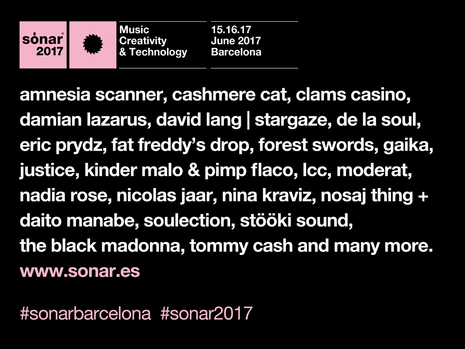 Primeras confirmaciones del Sónar Barcelona 2017