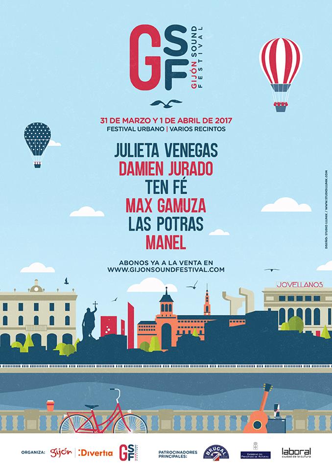 Primeros nombres del Gijón Sound Festival 2017