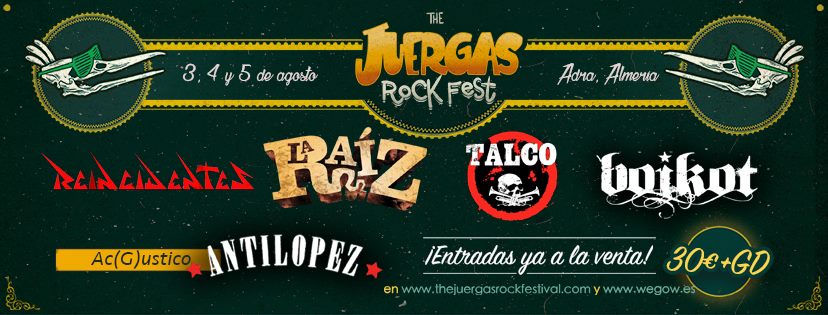 Primeros nombres para el Juergas Rock Fest 2017