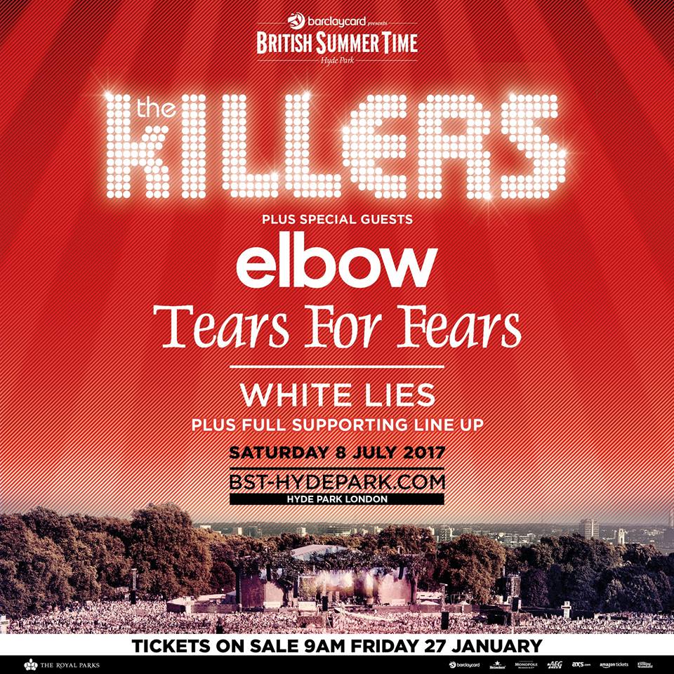 The Killers, último cabeza del British Summer Time 2017