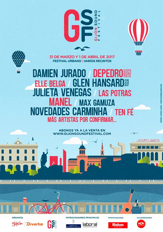 Cartel hasta el momento del Gijón Sound 2017