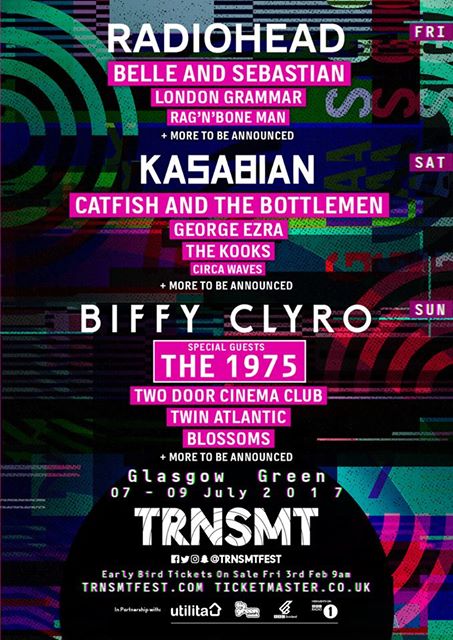 Primeros nombres del TRNSMT Festival 2017