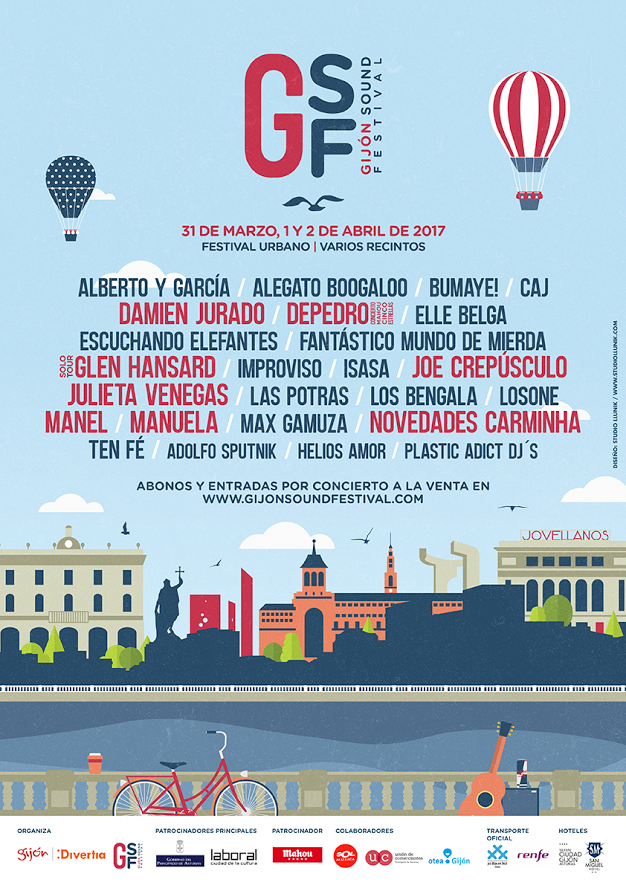 Cartel completo del Gijón Sound 2017