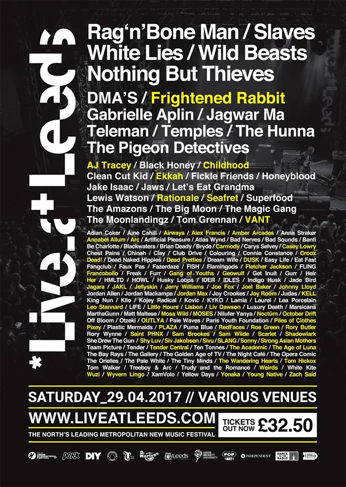 Cartel completo del Live at Leeds 2017