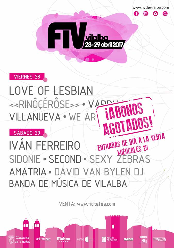 Cartel completo y por días del FIV de Vilalba 2017