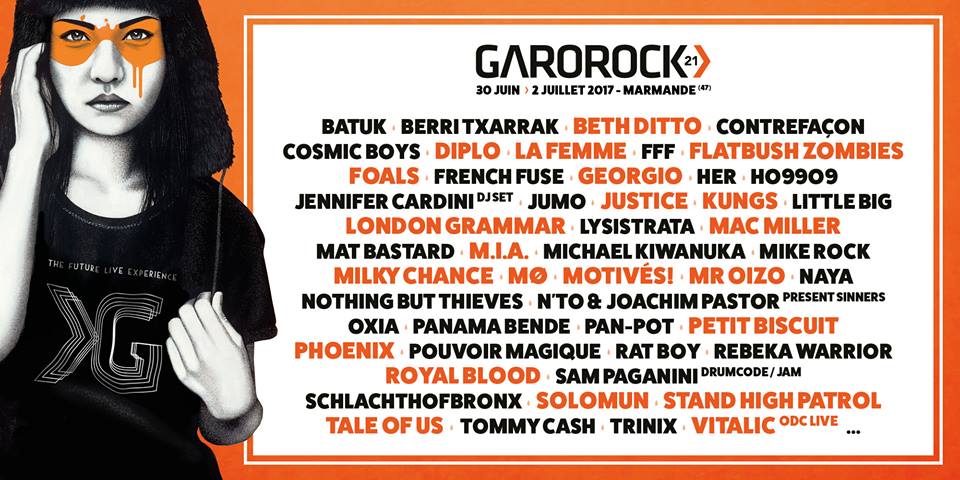 Cartel hasta el momento del Garorock 2017