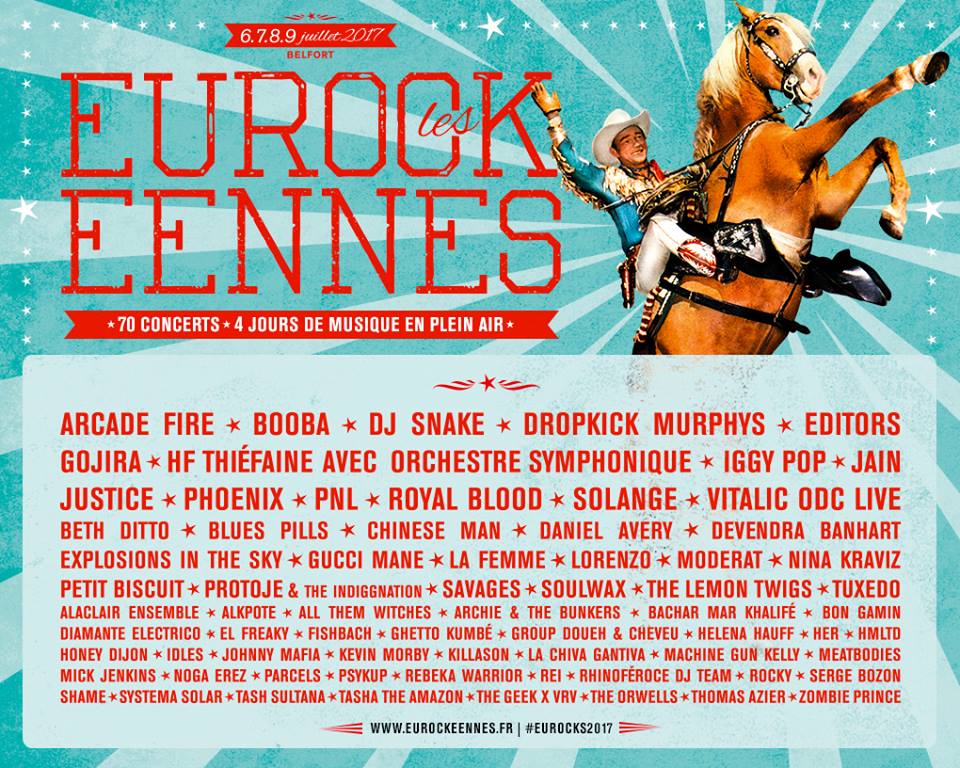 Cartel completo del Eurockéennes 2017