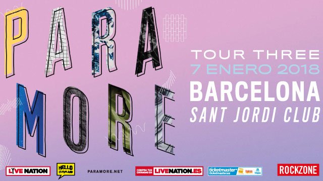 Live Nation trae a Paramore a Barcelona