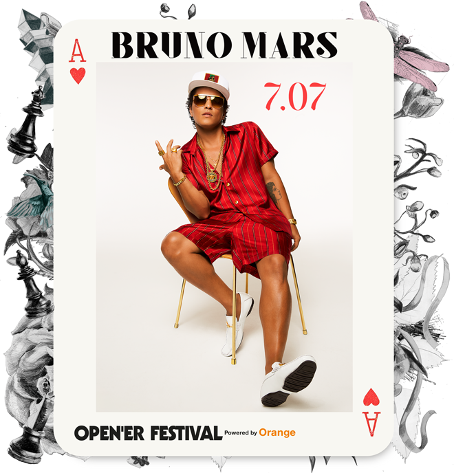 Bruno Mars, al Open'er 2018
