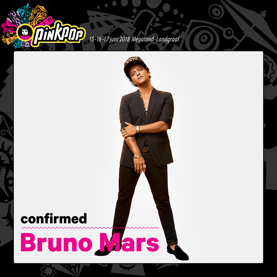 Bruno Mars, al Pinkpop 2018
