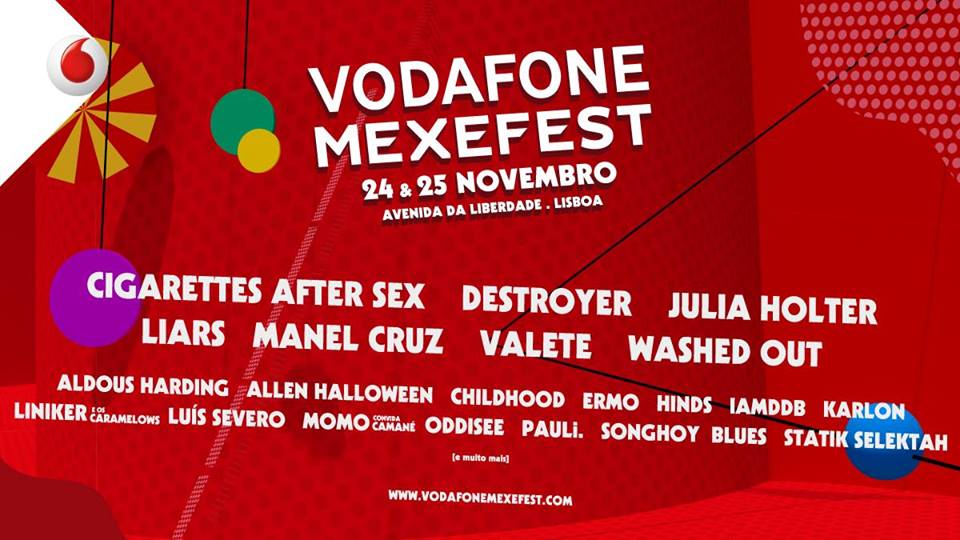 Cartel hasta el momento del Vodafone Mexefest 2017