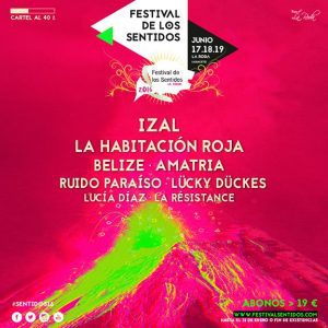 Cartel del Festival de los Sentidos 2016 hasta el momento