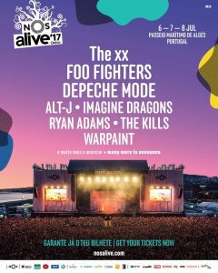 Cartel hasta el momento del NOS Alive 2017