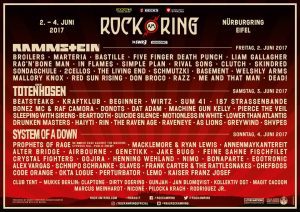 Cartel completo y por días de Rock am Ring