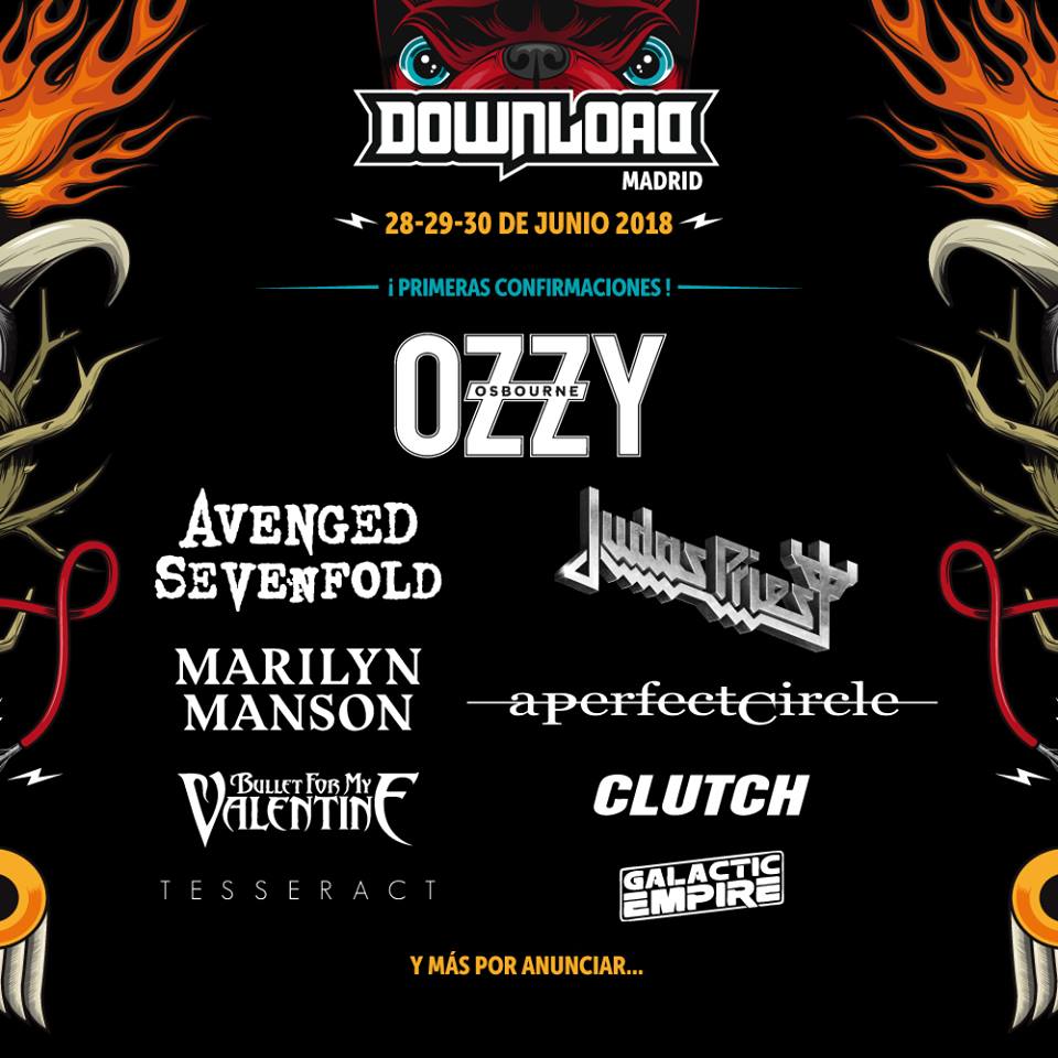 Primeros nombres del Download Festival Madrid 2018
