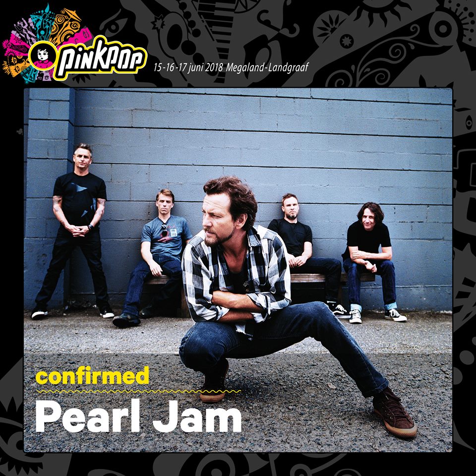 Pearl Jam, tercer cabeza del Pinkpop 2018