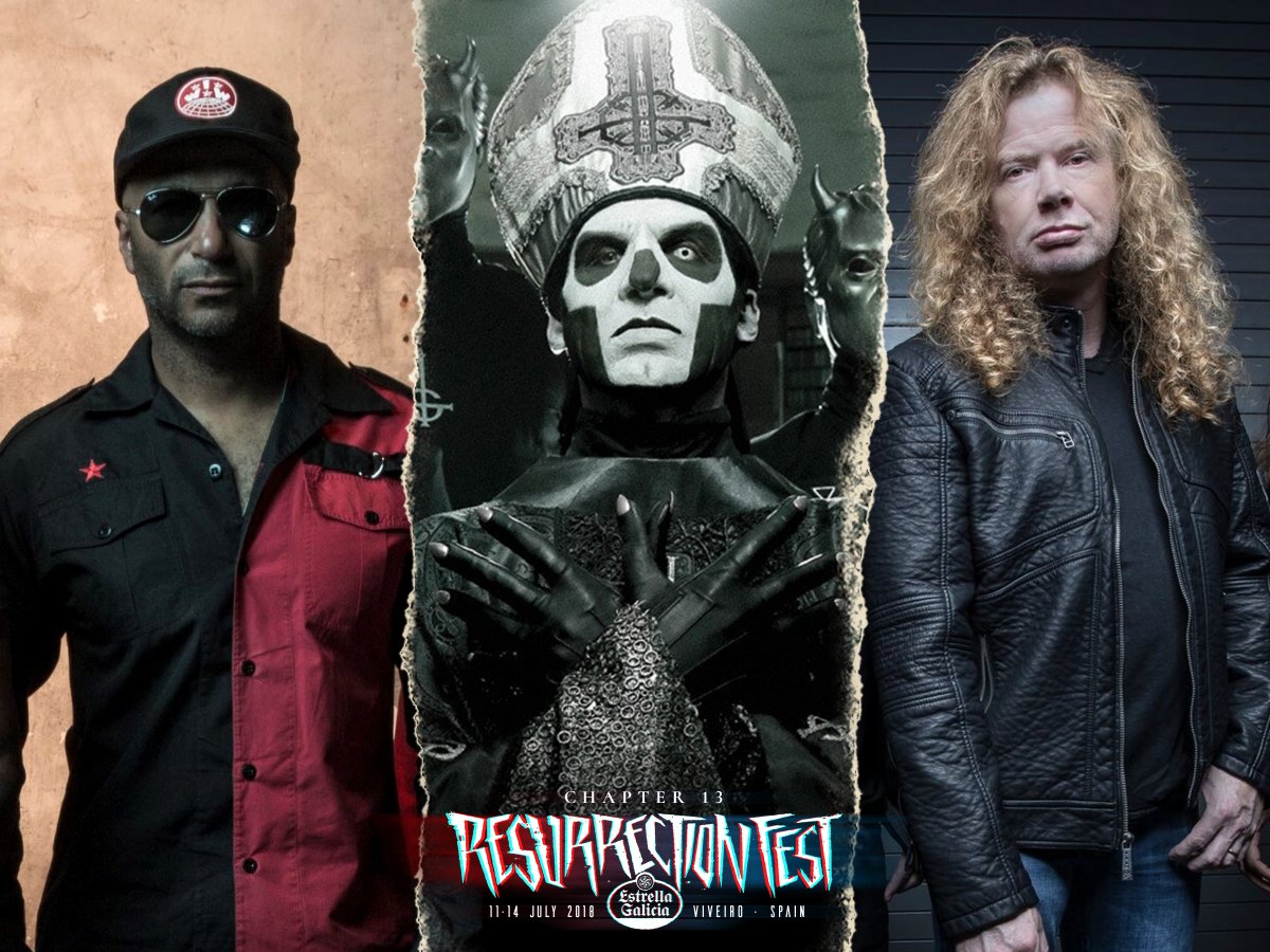 Prophets of Rage, Ghost y Megadeth, al Resurrection Fest 2018