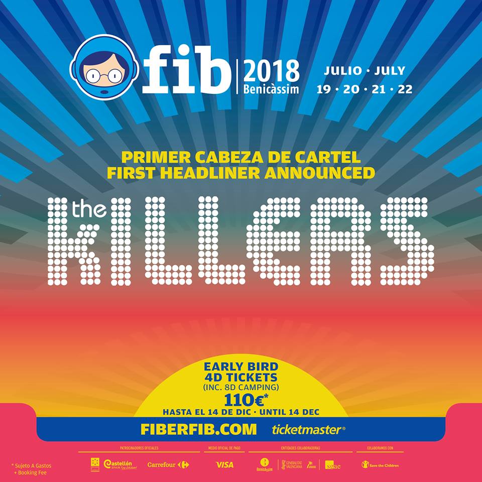 The Killers, primer cabeza de cartel del FIB 2018