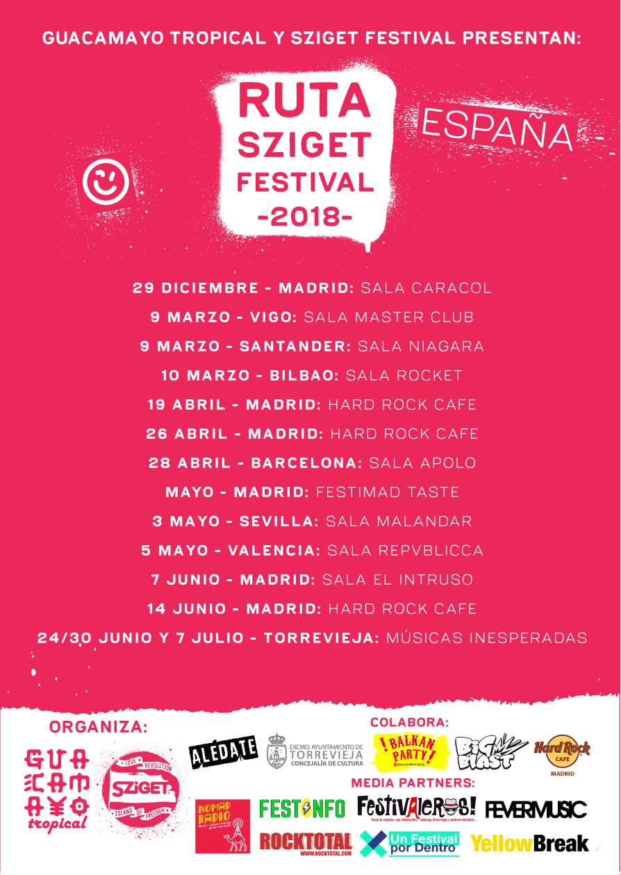 Ruta Sziget Festival España 2018