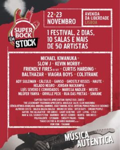 Cartel completo del Super Bock em Stock 2019