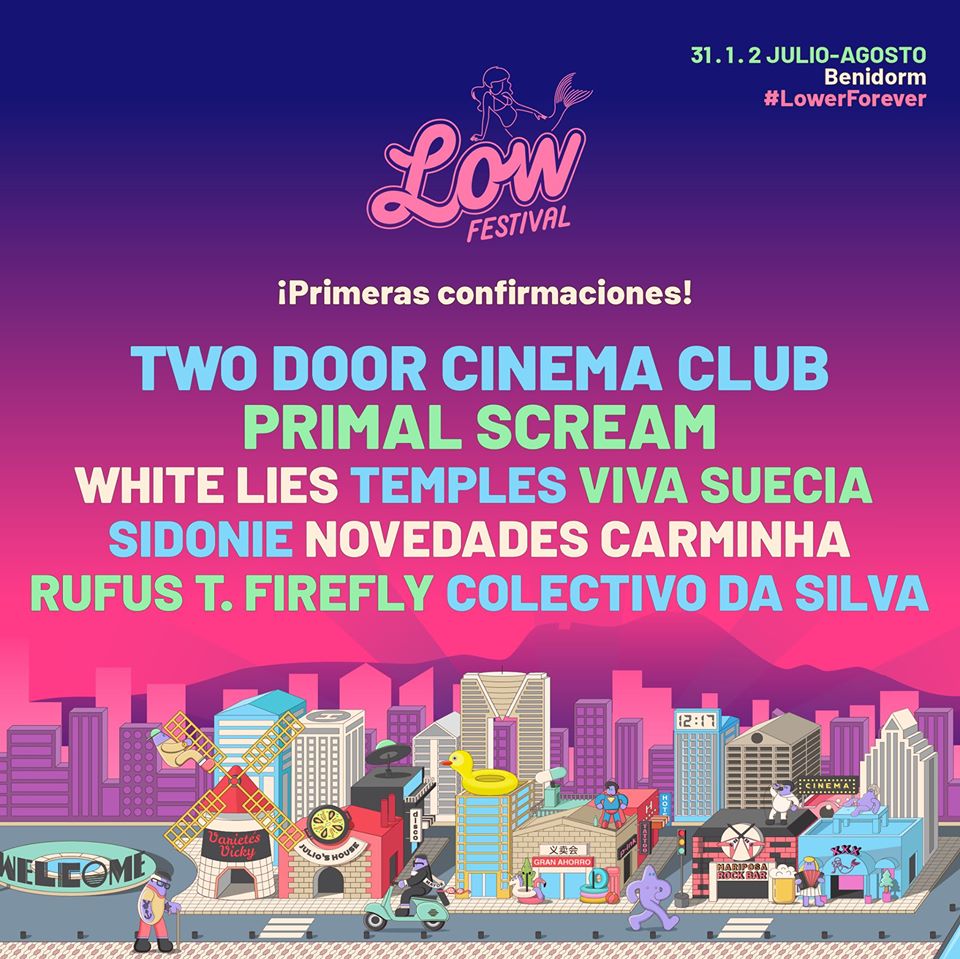 Cartel hasta el momento del Low Festival 2020
