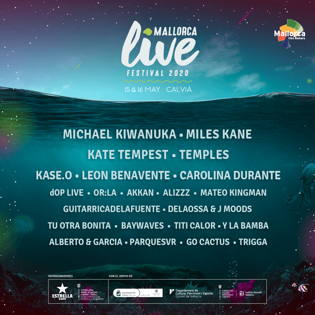 Primeras confirmaciones del Mallorca Live Festival 2020