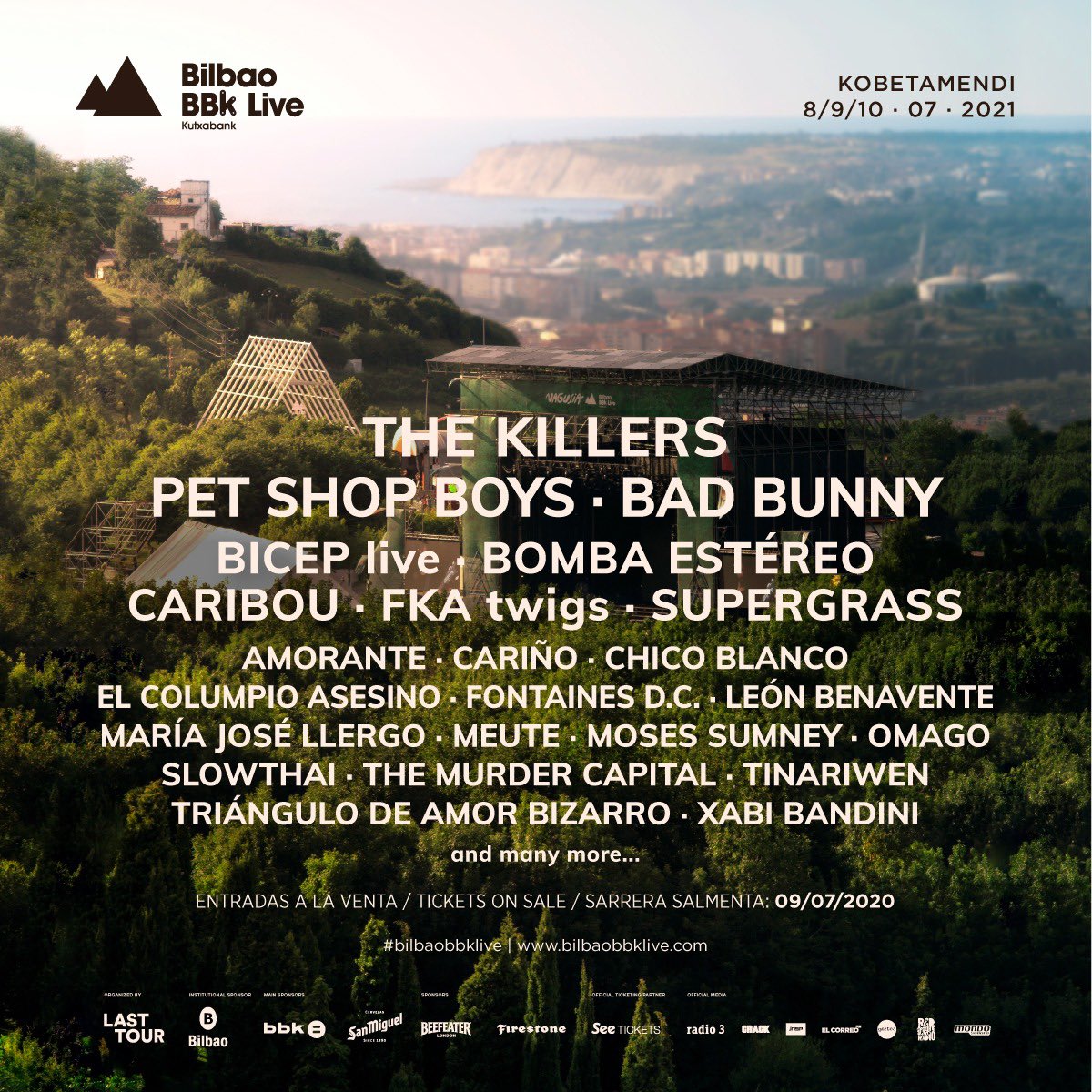 Primeras confirmaciones del BBK Live 2021