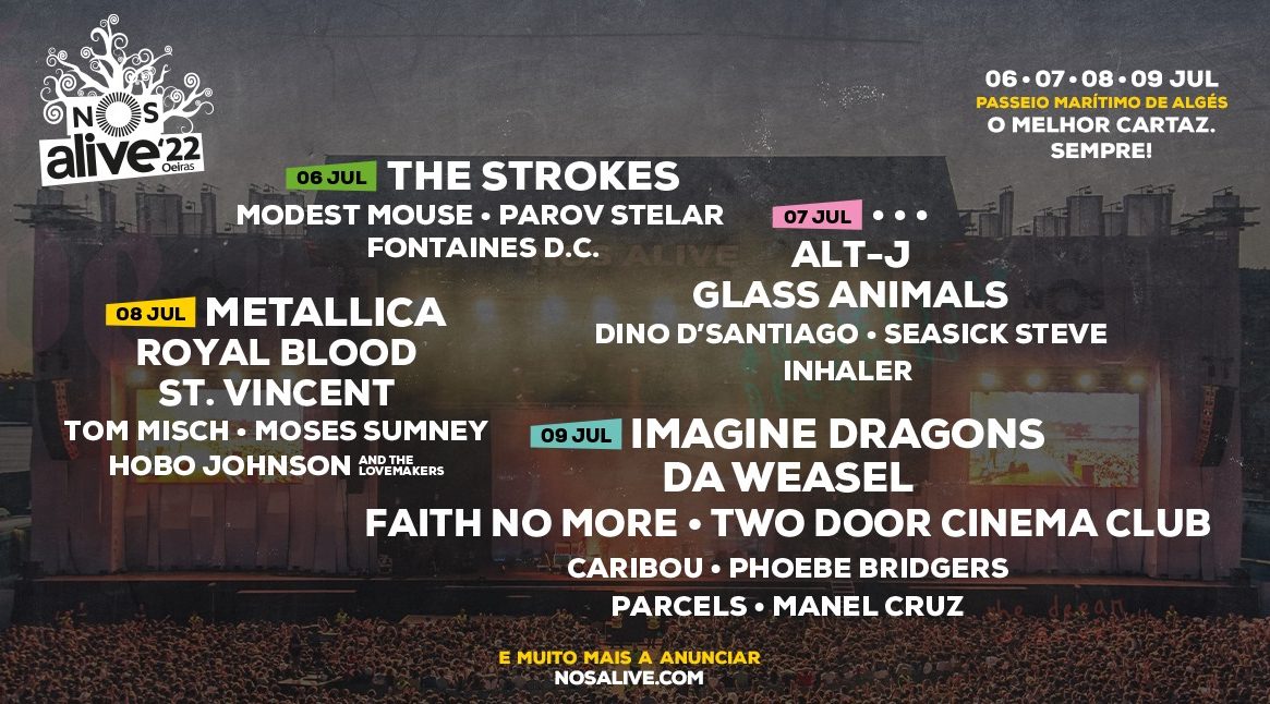 Cartel hasta el momento del NOS Alive 2022