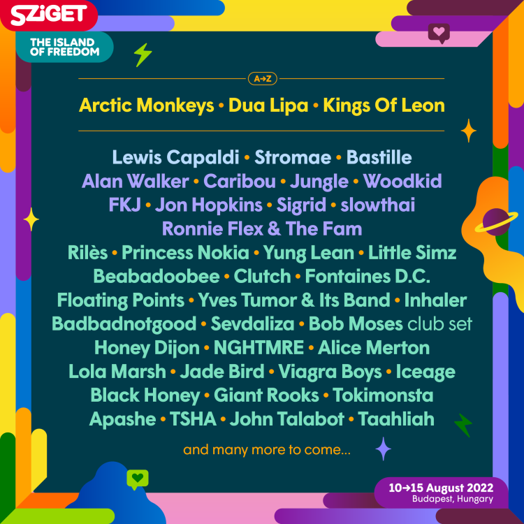 Cartel hasta el momento del Sziget 2022