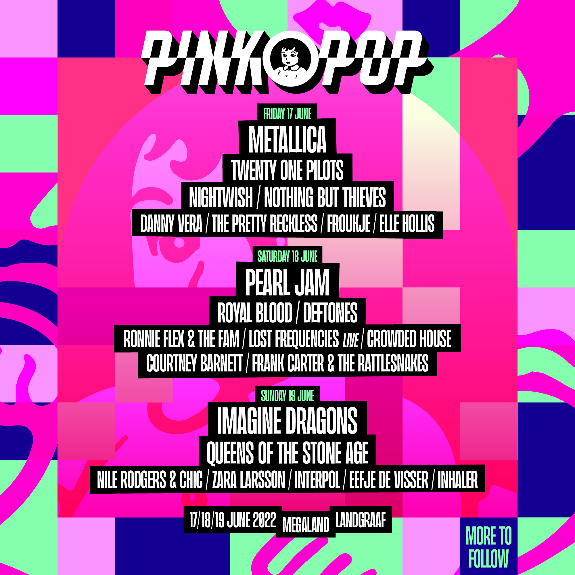 Primeras confirmaciones del Pinkpop 2022