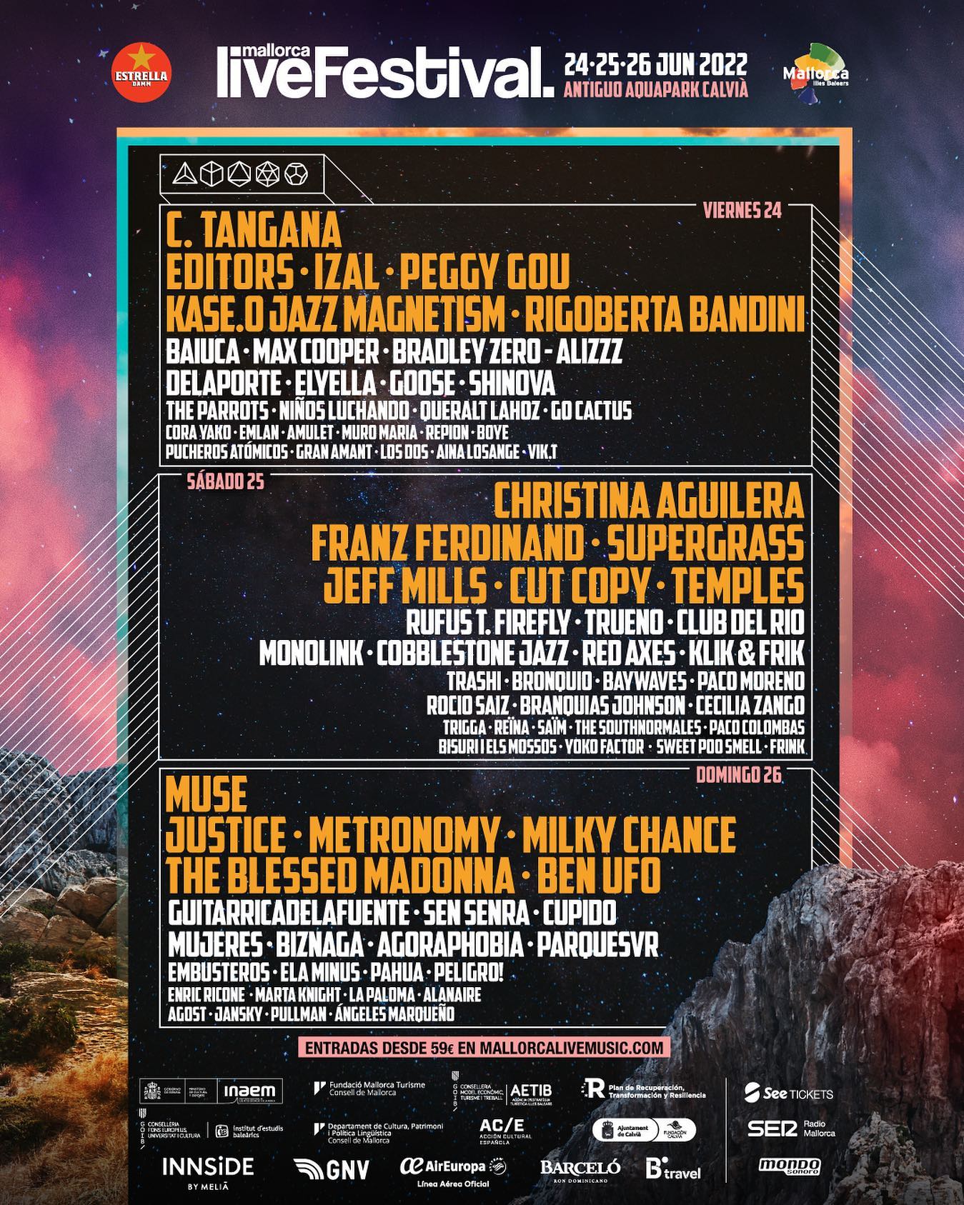 Cartel final del Mallorca Live Festival 2022 - festis