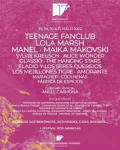 Cartel completo del festival 17º Ribeira Sacra 2022