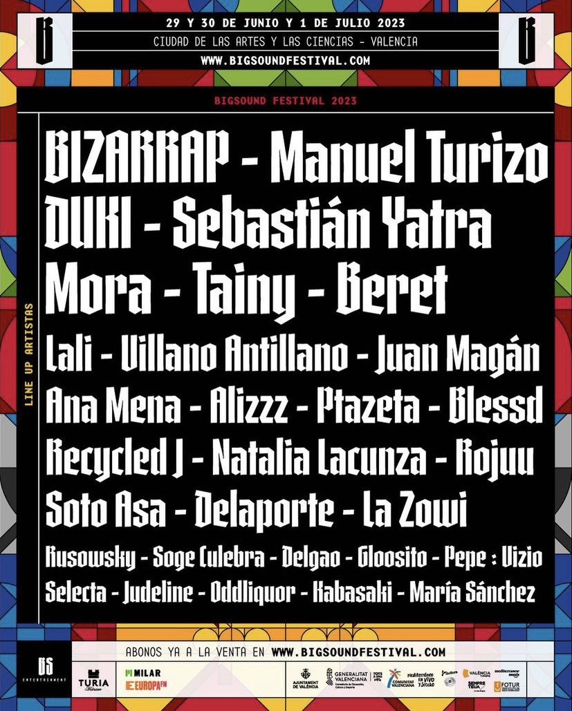 Cartel del BigSound Festival 2023