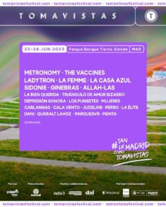 Cartel del Festival Tomavistas 2023