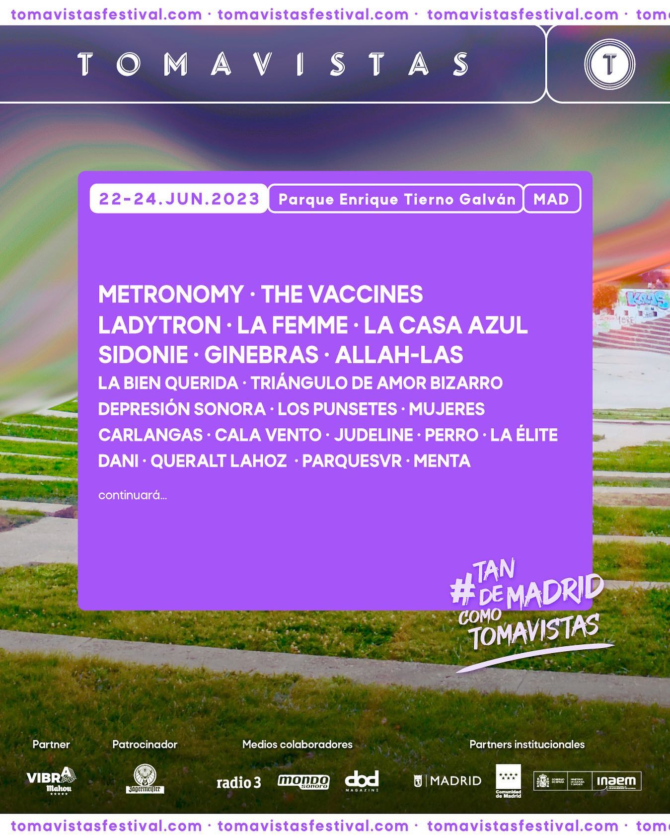 Cartel del Festival Tomavistas 2023