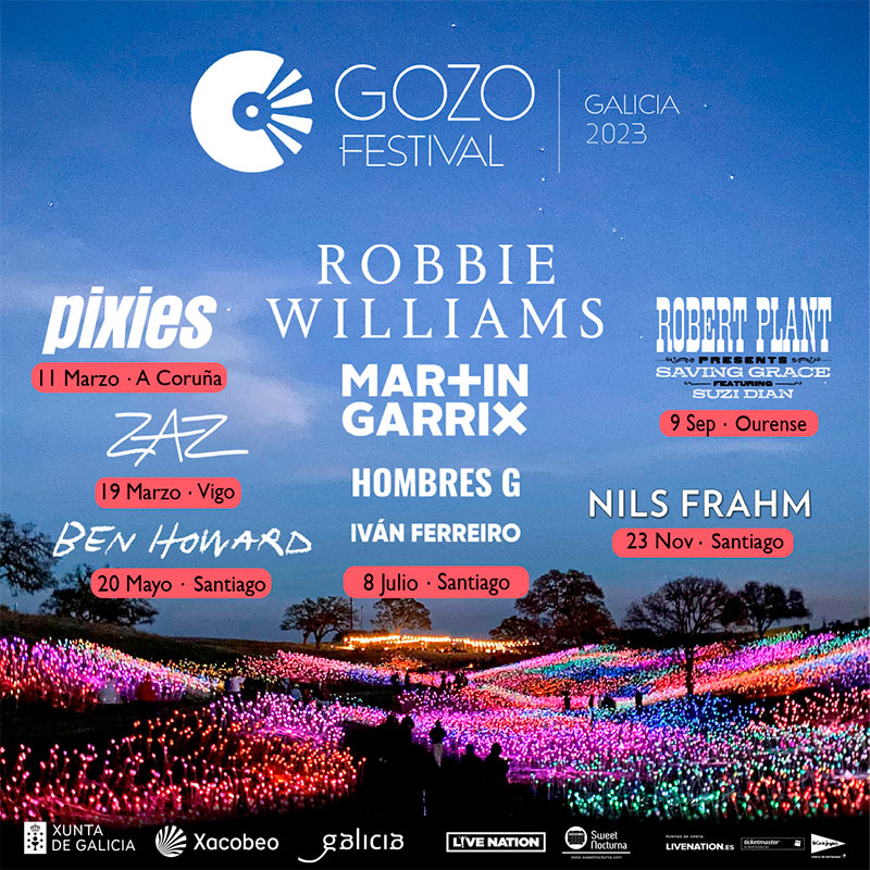 Artistas confirmados hasta el momento de O Gozo Festival 2023