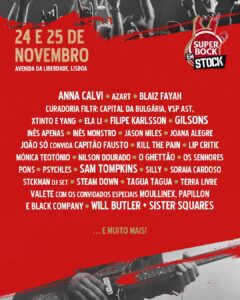 Cartel hasta el momento del Super Bock em Stock 2023