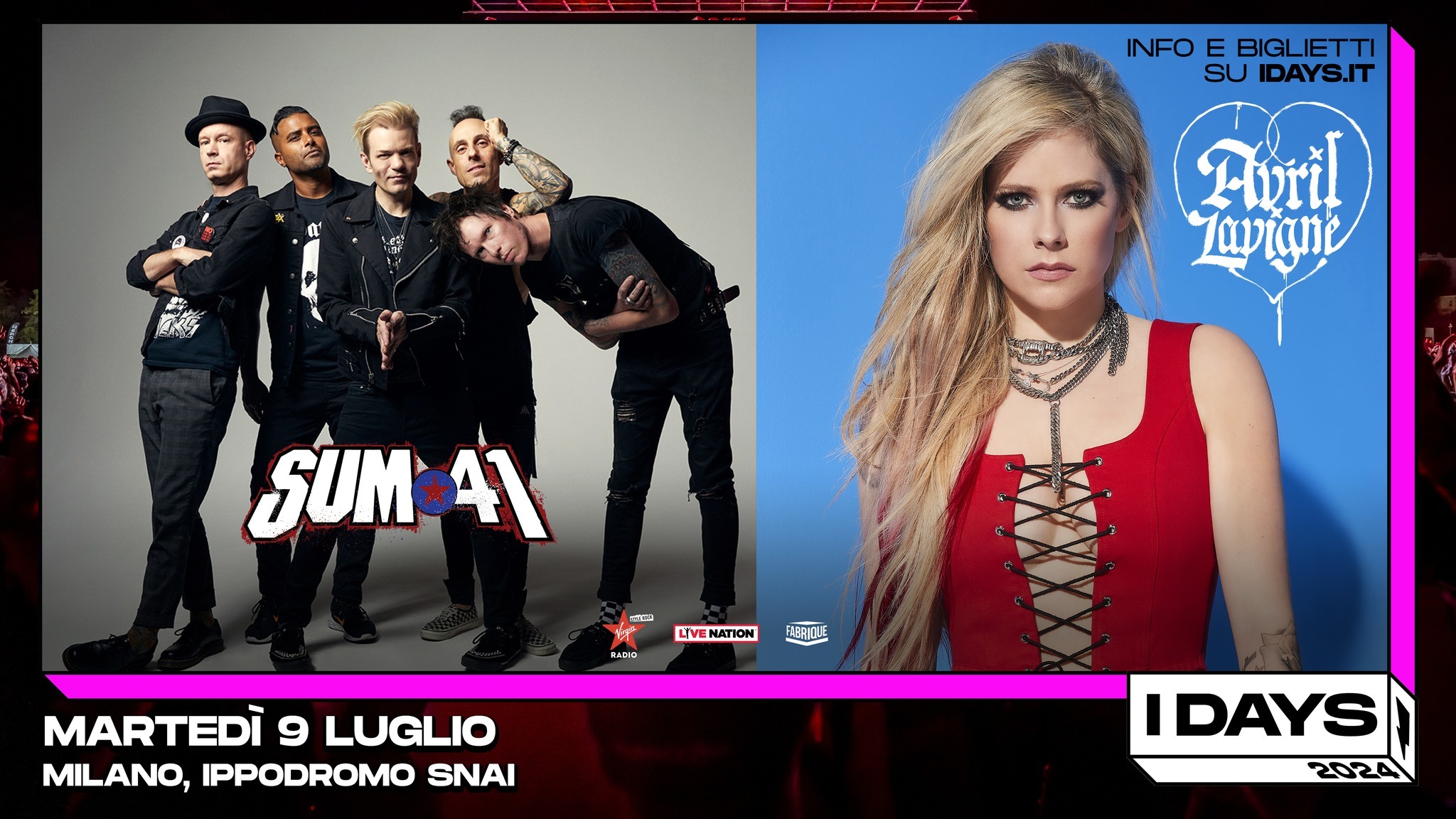 Sum 41 y Avril Lavigne, al I-Days 2024