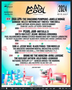 Primer avance de cartel del Mad Cool 2024