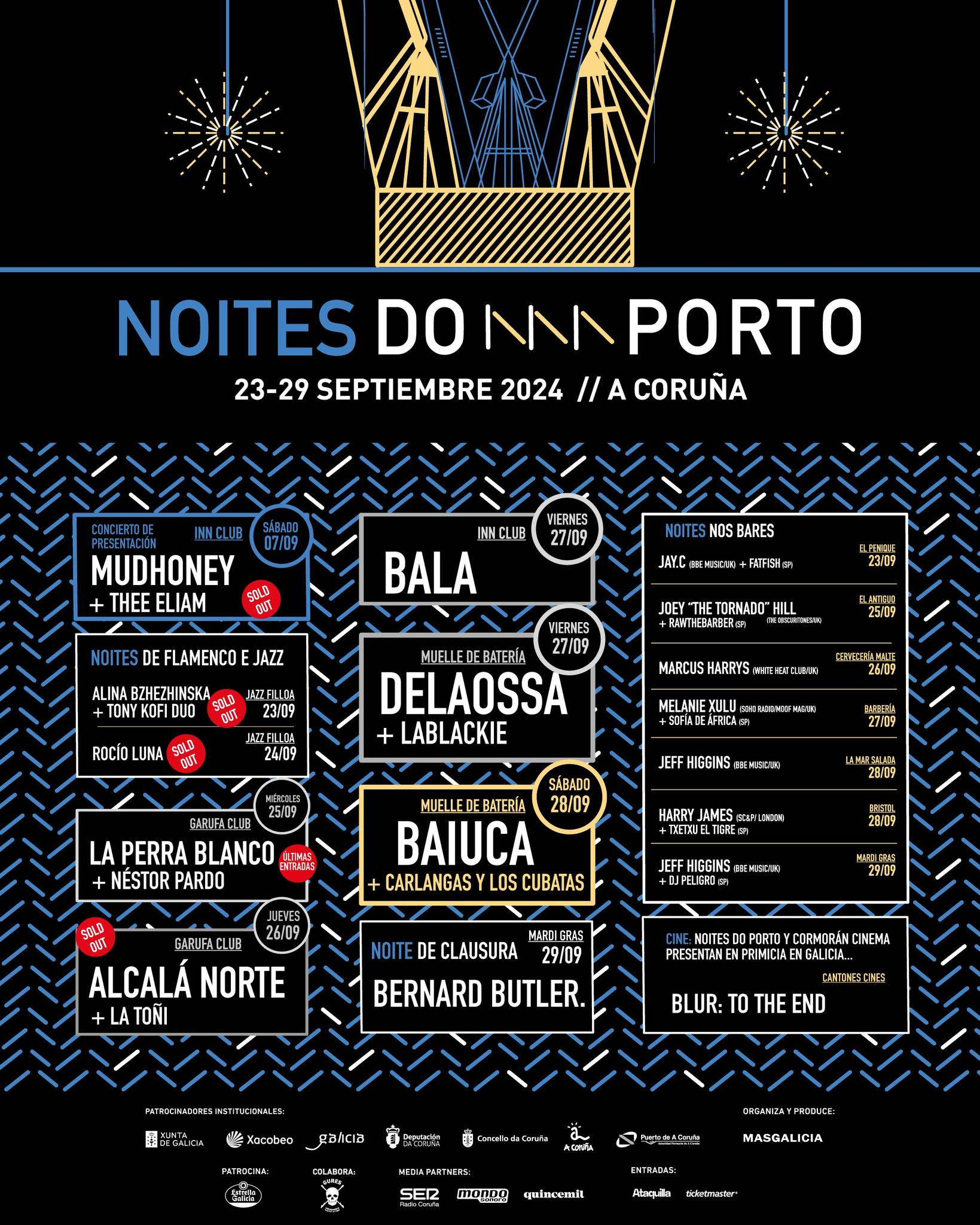 Cartel completo de Noites do Porto 2024