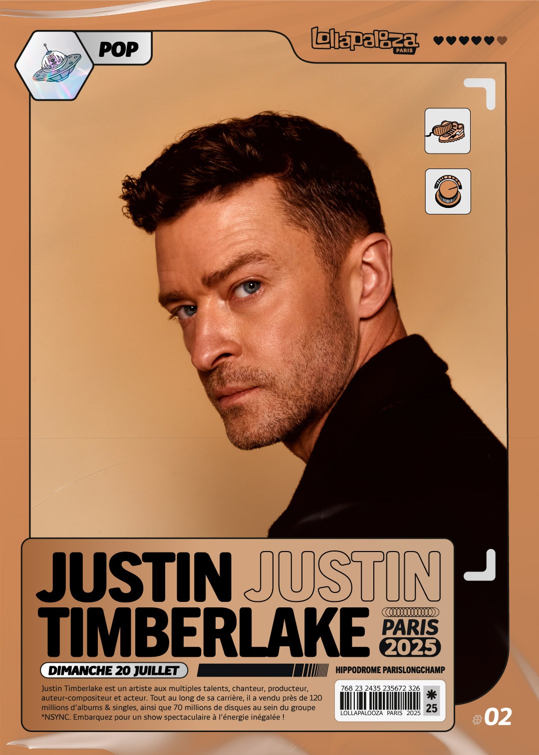 Justin Timberlake, al Lollapalooza París 2025