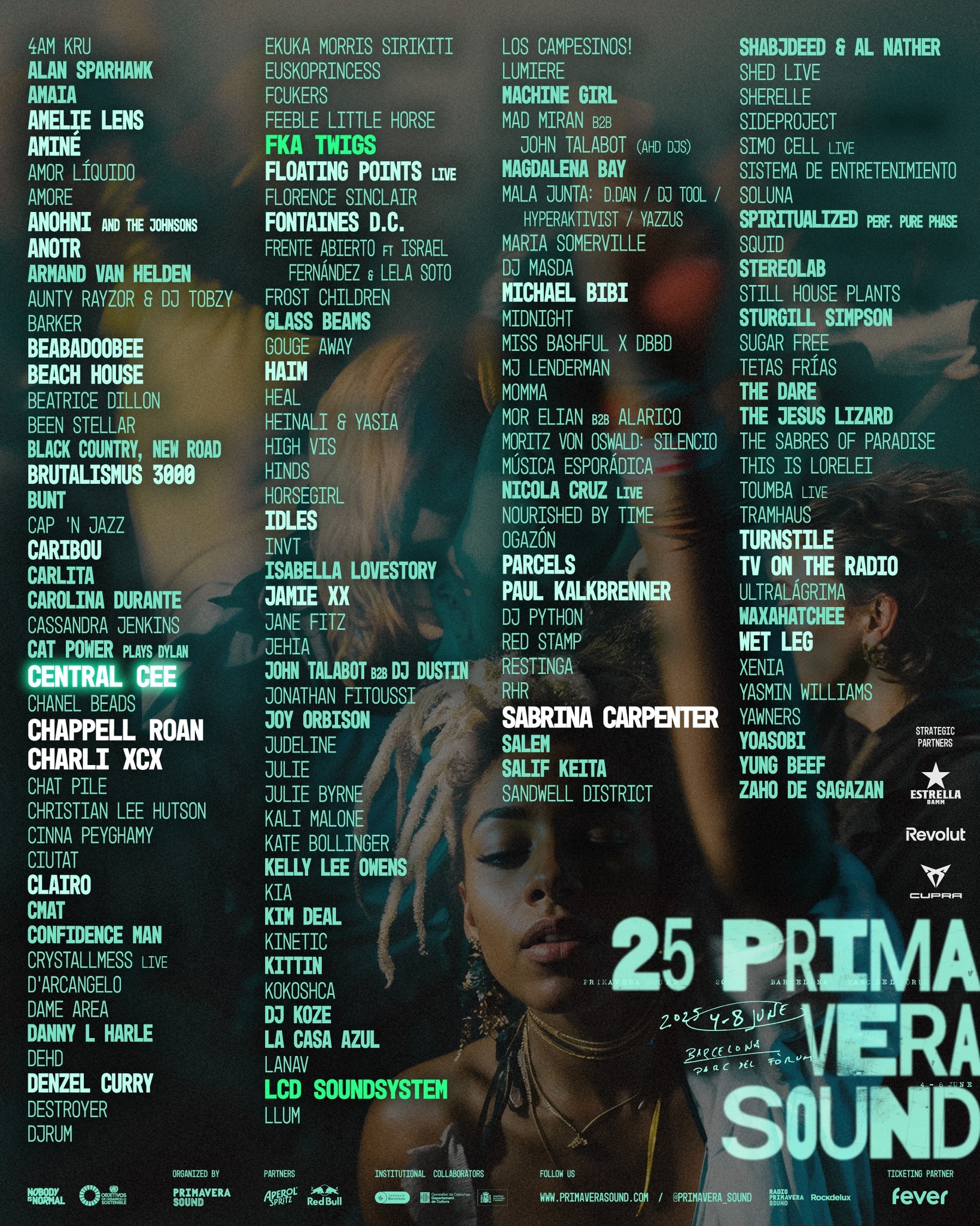 Cartel del Primavera Sound 2025